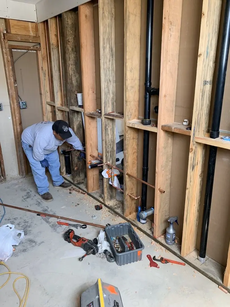 Commercial rough-in plumbing for Commercial Plumbing in Sanger-Heights